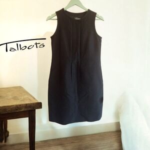 Talbots Black Sleeveless Shift Dress Size 4P